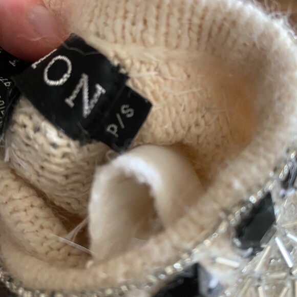 Vintage I.B. Diffusion Beaded Sweater Women's Small - Picture 3 of 14